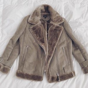 topshop fur jacket
